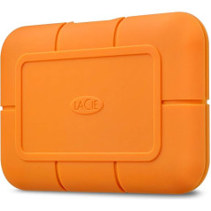 LaCie Rugged SSD USB-C, ārējais SSD 4 TB, 2,5 collas, USB-C, PC & Mac, iekļauts USB-C bez USB-A kabeļa, iekļauts 3 gadu glābšanas pakalpojums, modeļa Nr.: STHR4000800800