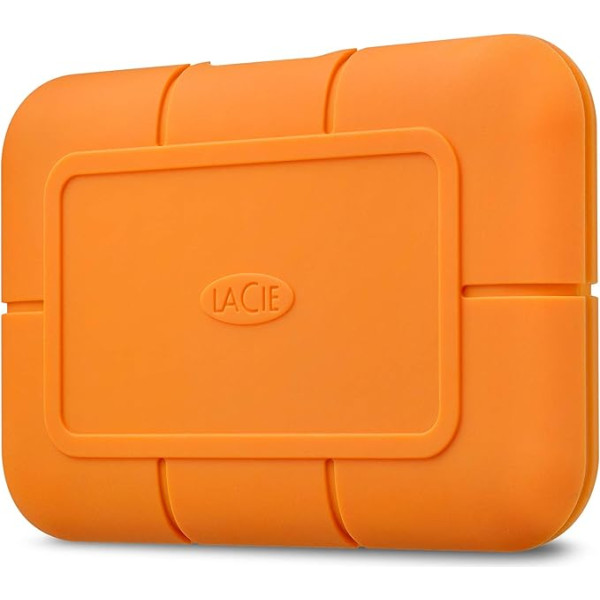 LaCie Rugged SSD USB-C, ārējais SSD 4 TB, 2,5 collas, USB-C, PC & Mac, iekļauts USB-C bez USB-A kabeļa, iekļauts 3 gadu glābšanas pakalpojums, modeļa Nr.: STHR4000800800