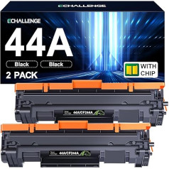 ECHALLENGE CF244A 44A juodas toneris, suderinamas su HP 44A toneriu, skirtu HP Laserjet Pro M15w spausdintuvui HP Laserjet MFP M28w M28a M28 Laserjet Pro M15w M15a M15 (juodas, 2 vnt.)