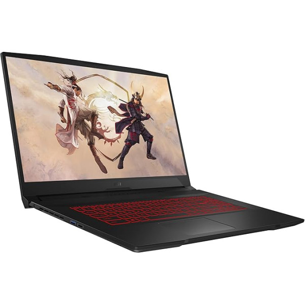 MSI Katana GF76 Gaming klēpjdators, 17,3 collu FHD, 144 Hz displejs, Intel Core GF76-i7, 16 GB RAM, 512 GB SSD atmiņa, Nvidia RTX 3060 grafika, QWERTZ tastatūra, Windows 11