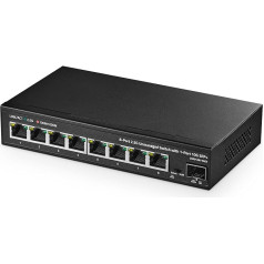 Binardat 8 pieslēgvietu 2,5G komutators ar 10G SFP+ pieslēgvietu, 8 x 2,5 gigabitu RJ-45 Base-T porti, nepārvaldāms daudzgigabitu galddatora Ethernet komutators