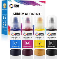 Sublimācijas tinte Epson et 1810 2810 2820 2850 2830 2815 4810 printeriem (automātiskā aizpilde / nevajadzīga ICC/UV aizsardzība)