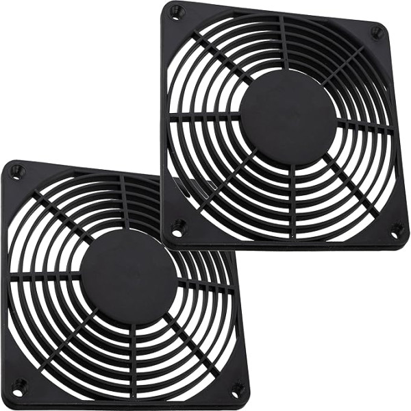 Aerzetix:2 x schwarze Schutzgitter, 120 x 120 mm, ventilācija, priekš vieglākiem, datoriem, datoriem, datoriem, C15129