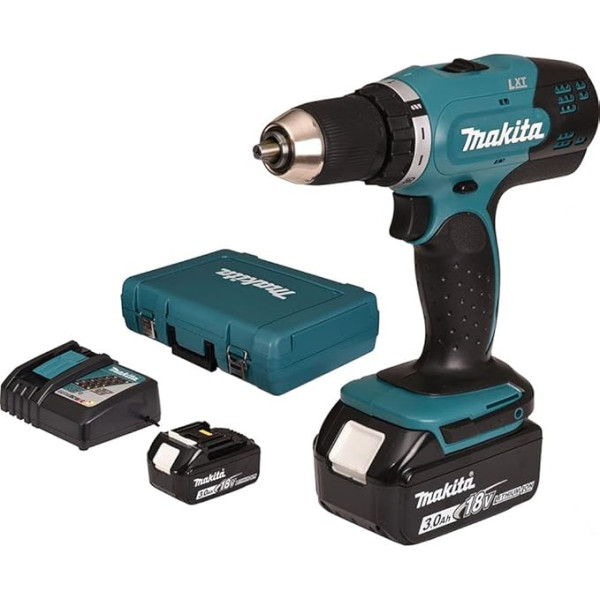 Makita ddf453rfe - Bohrschrauber, 18 V, Schwarz, Blau, ohne Akku