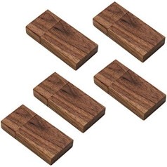 16GB 3.0 USB Stick Wooden Pack of 5 JBOS Wooden Flash Memory Stick Walnut Wood USB 3.0 Fast Speed USB Flash Drive Wood USB Flash Drive Walnut Wood