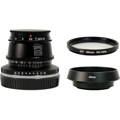 TTArtisan 35mm F1.4 APS-C formāta objektīvs ar lielu atvērumu un manuālu fokusu fiksētam objektīvam ar L stiprinājumu Leica T CL TL TL2 Sigma FP melns