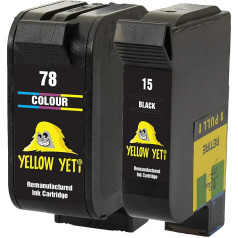 YELLOW YETI aizstājējs HP 15 78 melnās/krāsainās krāsu kasetnes HP Deskjet 3810 3820 815c 916c 920c 940c 948c Officejet 5105 5110 V30 V40 V40 V45 PSC 2120 700 720 750 750 900 950 kopētājs.