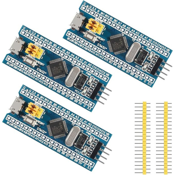 AITRIP 3 x Smart 40 Pin STM32 ARM Development Board Minimum System Board / STM32F103C8T6 Core Flashcard for Arduino