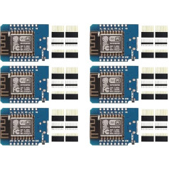 DUBEUYEW ESP8266 ESP-12F Мини-модули 4M Байт WLAN WiFi Интернет Плата разработки для Arduino, WeMos ESP8266 Мини Pack of 6