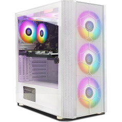 STGsivir spēļu galddators, Intel Core i5-9400F līdz 4,1 GHz, Radeon RX 5500 XT 8 GB GDDR6, 16 GB RAM, 512 GB SSD, WiFi 600M, BT 5.0, RGB ventilators x 6, W11H64