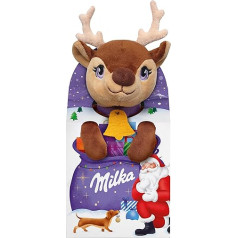 Milka plīša rotaļlieta Magic Mix 1 x 96 g, mīļa rotaļlieta un Ziemassvētku šokolāde, trīs nejauši dizaini