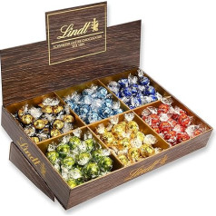 Lindt šokolāde LINDOR | 1718 g | Aptuveni 138 bumbiņas piena, 70% tumšā, smalkā tortes šokolādes 