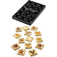 Silikomart - VOILA 'COOKIE - WINTER HOLIDAY - COOKIE MAKER CHRISTMAS TREE PUZZLE