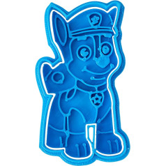 Cuticuter Paw Patrol Chase Cookie Cutter, plastmasas, zils, 8 x 7 x 1,5 cm