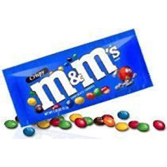 M&M's kraukšķīgas šokolādes bumbiņas ar pūkainu rīsu kodolu 24 maisiņi