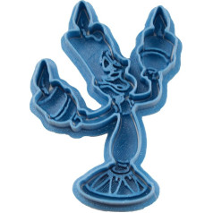 Cuticuter Lumiere Bella Y Bestia Cookie Cutter, zils, 8 x 7 x 1,5 cm