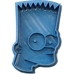 Cuticuter Simpsons Bart Cookie Cutter, zils, 8 x 7 x 1,5 cm