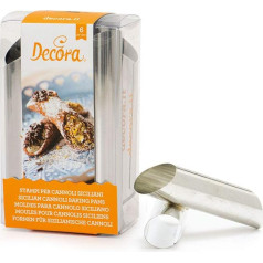 Decora 0060212 Cannoli Sizilianischer Metall 12x2 cm Paket-6