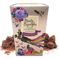 Monty Bojangles Taste Adventure - 6 dažādi šokolādes trifeļu aromāti (225 g) - grezna šokolādes dāvana dzimšanas dienā, Mātes dienā, Valentīna dienā, Ziemassvētkos u. c.