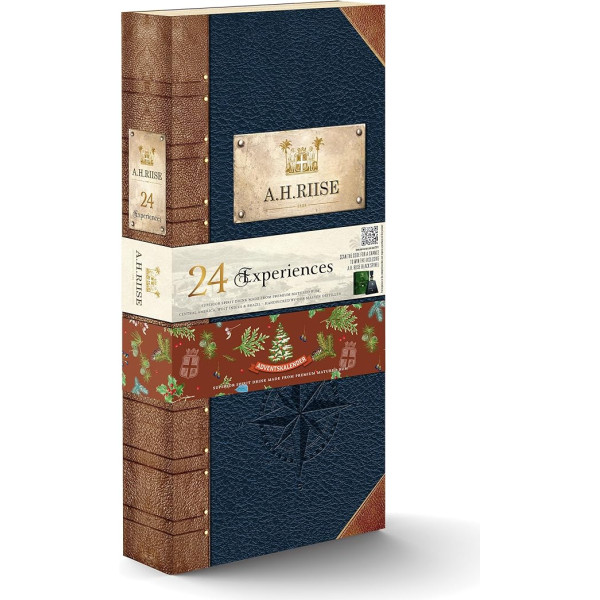 A.H.Riise Adventskalender | Rum-Genuss in der Adventszeit | 24 exquisite Mini-Flaschen | Dänische Tradition und karibischer Rum-Herstellung | Zum Verschenken oder selbst genießen | 24 x 20ml