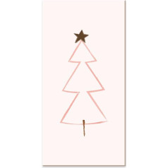 Declea Weihnachtsbaum-Schild aus Holz zum Aufhängen oder Aufstellen, Weihnachtsdekoration für Zuhause, Partys, Events, Design