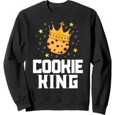 Cookie King Cute Chocolate Chip Foodie Dāvanu Kids Boys Vīrieši Svīteris