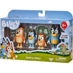 Bluey 4 ģimenes figūriņas