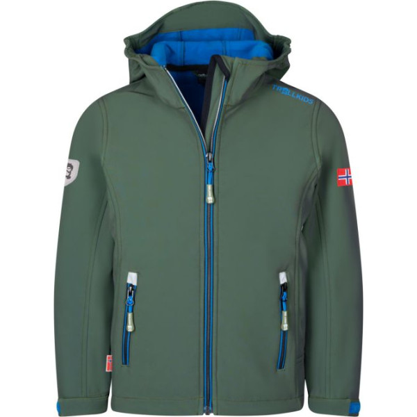 Trollkids Kids Trollfjord Jaka Jr 161-348 / 164 softshell jaka