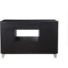 Furniture Of America Mājas: Bufete, melna apdare: Inside + Out iohomes Jersey Modern Dining Room Buffet, Black Finish