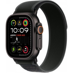 Pulkstenis ultra 2 gps + mobilais, 49 mm titāna apvalks melnā krāsā ar izmēģinājuma m/l joslu melnā krāsā