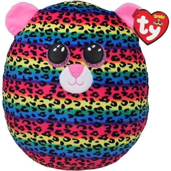 Maskot jūs spilvens leopards daudzkrāsains dotty 22 cm