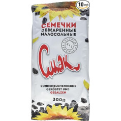 Dovgan Saulespuķu sēklas bļodiņā, grauzdētas un sālītas, 10 gab. (10 x 300 g)