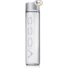 Voss ūdens bez spirta 6 x 800 ml Stikls