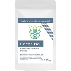 VITARAGNA Cocos-Iso Elektrolīti - kokosriekstu ūdens pulvera maisījums izotoniskiem dzērieniem, kokosriekstu ūdens ekstrakts ar magniju un kāliju bez piedevām, 325 g