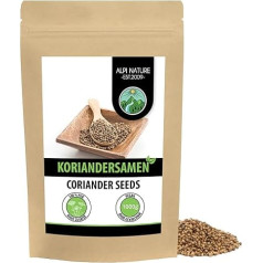 Koriandra sēklas (1 kg), koriandrs vesels, 100% dabīgs, koriandra sēklas dabīgas, bez piedevām, vegāns