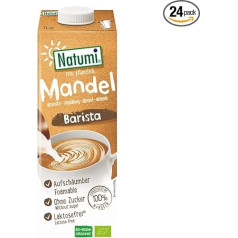 Natumi bioloģiskais mandeļu dzēriens Barista, 24 gab. (24 x 1 L)