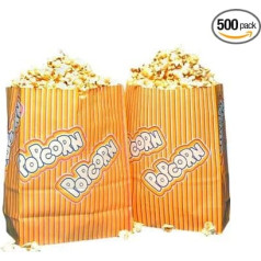 Popcorn Warmhaltetüte 200 g 4,3 litri 18,9 x 9,3 x 24,4 cm, 2-kārtu, balts/dzeltens/sarkans (500)