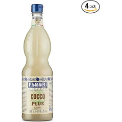 Food-United Kokosriekstu sīrups 4 x 1 L | Fabbri Mixybar Plus | Sciroppo di Cocco | Kokosriekstu sīrups no Dienvidaustrumu Āzijas kokosriekstiem | Fabbri 1905 Cocktail Bar Syrop | Pina Colada Cocktails Smoothie (4)