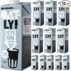 Oatly Auzu dzēriens ar zemu tauku saturu 1,5% tauku auzu dzēriens 1000 ml x 12 gab.