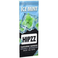 Hipzz Aroma kartes Ice Mint 100 gab. iepakojums + 2 uzlīmes