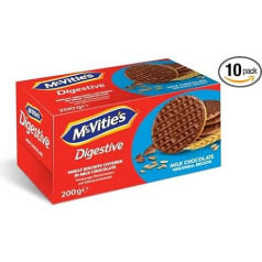 McVities Digestive Milk Chocolate, 10 iepakojumi