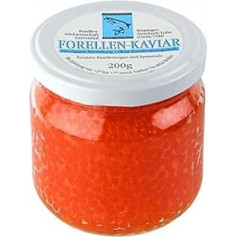 Foreļu kaviārs, zeltaini oranžs, 200 g