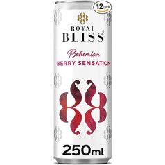 Royal Bliss Bohemian Berry Sensation - Premium toniks - aromātisks un augļu maisījums - 12 vienību pa 250 ml iepakojumā