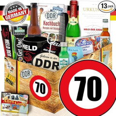 ostprodukte-versand Vīriešu dāvanu VDR / Vīriešu komplekts DDR / Dzimšanas diena 70 / Dāvanu kaste tēvs