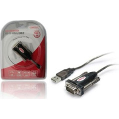 Adapteris usb- 1xrs-232 + adapteris db9f/db25m; y-105a