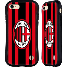 Head Case Designs Official AC Milan Home 2021/22 Crest Kit Hybrid Phone Case Cover Case saderīgs ar Apple iPhone 7/8 / SE 2020 & 2022