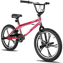 Hiland 20 collu 3/5/daudzsparu bērnu BMX velosipēds zēniem meitenēm no 7 8 9 9 10 gadu vecumam, 360 grādu Rotor Freestyle, 4 pegs Single Speed bērnu BMX velosipēds