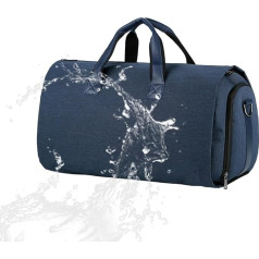 Pārnēsājamā bagāža vīriešiem | Liels Duffel Bag Travel | Ūdensizturīgs Travel Bag | Konvertējams Pārnēsājamā Bag | Koferis vīriešiem un sievietēm ceļojumu somas ar plecu siksnu Best Pārnēsājamās somas vīriešiem, Dunkelblau.,