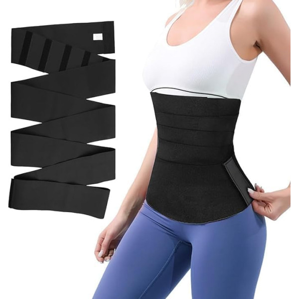 GoPaw Waist Trainer Sieviešu vidukļa trenažieris Sieviešu vidukļa trenažieris Sieviešu Wrap Waist Trainer Invisible Regulējams vidukļa trimmeris sievietēm Formwear Sievietēm Vēdera kontrole Longueur 2/3/4M