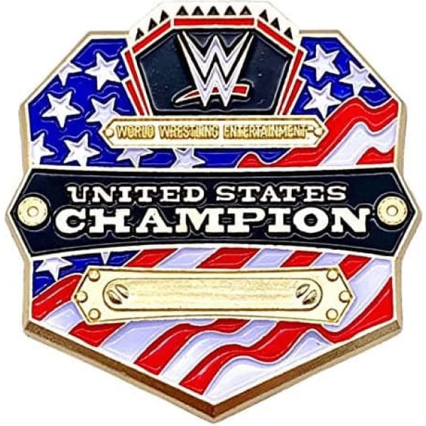 WWE United States Champion Pin - Īpašais izdevums American Flag Slam Crate Collectible Pin - Autenthentic Raw WWE Extreme Championship Belt Pin